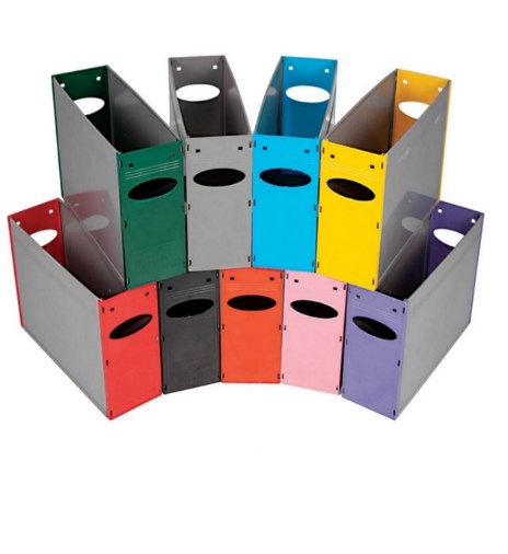 Colour-coded filing boxes